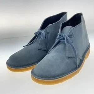 Clarks | Shoes | Mens Blue Suede Desert Boots | Poshmark display picture 3